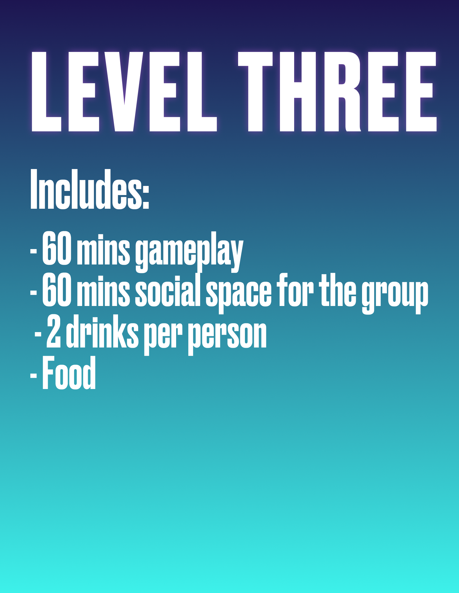 Level 3 Package – Game, Gather & Feast!