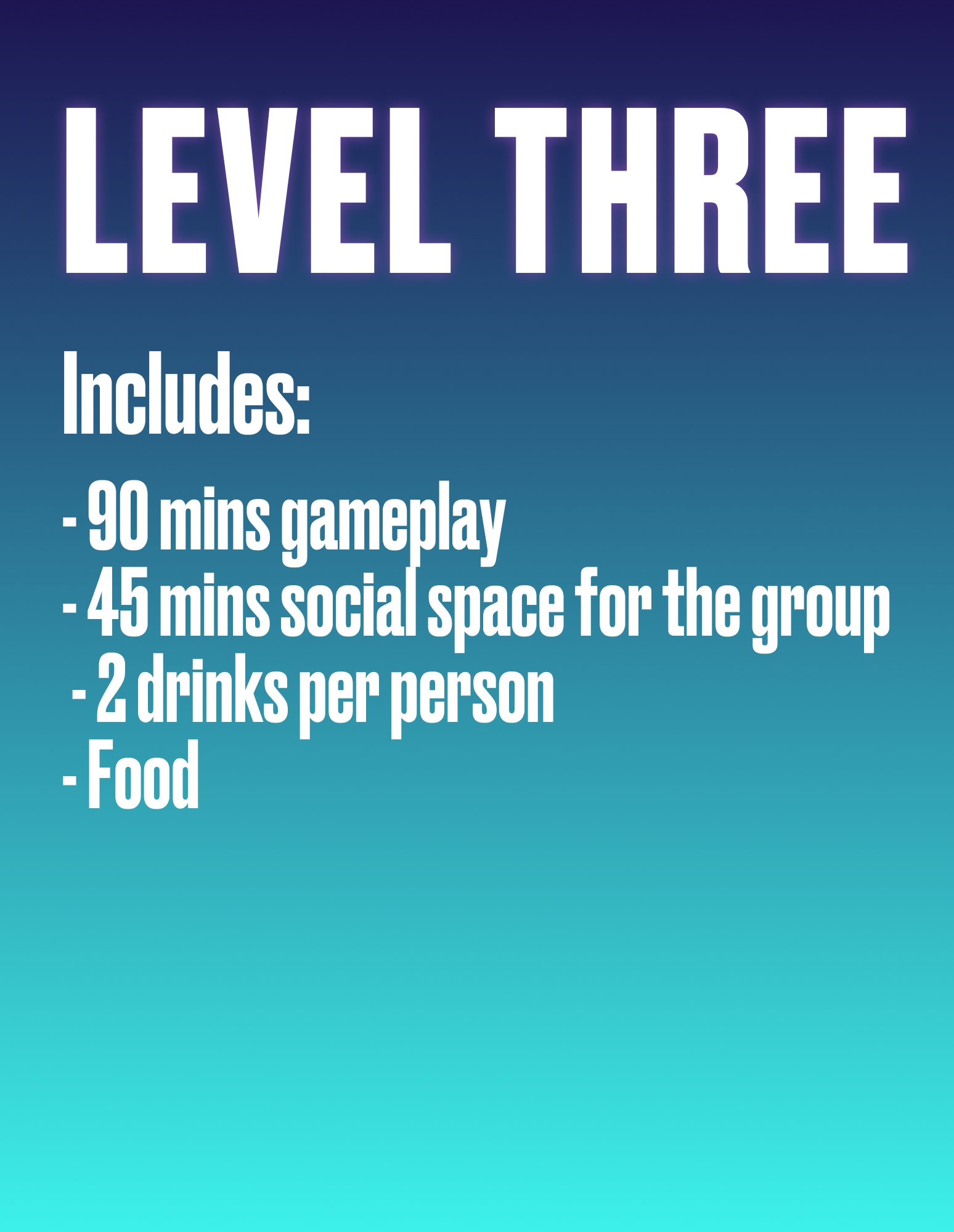Level 3 Package – Game, Gather & Feast!